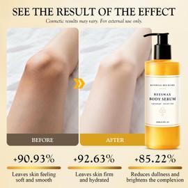 fugit Beeswax Body Serum,Waterless Body Oil Moisturizer with Avocado Oil, Castor Oil & Shea Butter, Lightweight Wet Skin Formula for Soft, Radiant-Looking Skin, Sweet Vanilla