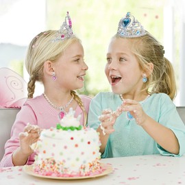 deAO 10 Fairy Princess Accessories with 1 Pair of Shoes, Tutu, Fairy Wings, Jewellery and Small Handbag and More (Pink)