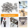 Lyeteung 40 pieces M5 wing nut, stainless steel wing groove,