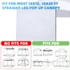Joramoy Canopy Tent Sidewalls for 10×10 Pop Up Canopy, 3
