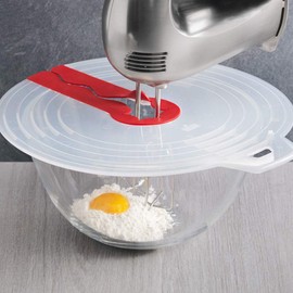Splash Guard Lid Hand Blender Cover Splash Guard Mixing Bowl Lid Cover with Splash Guard and Leak Protection for Egg Bowl, Whisk, Cooking and Kitchen Tools