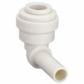 IPW Industries Inc-John Guest - Polypropylene Plug In Stem Elbow Quick Connect Fitting 3/8" OD / 1/4" OD/Single - PP221208W