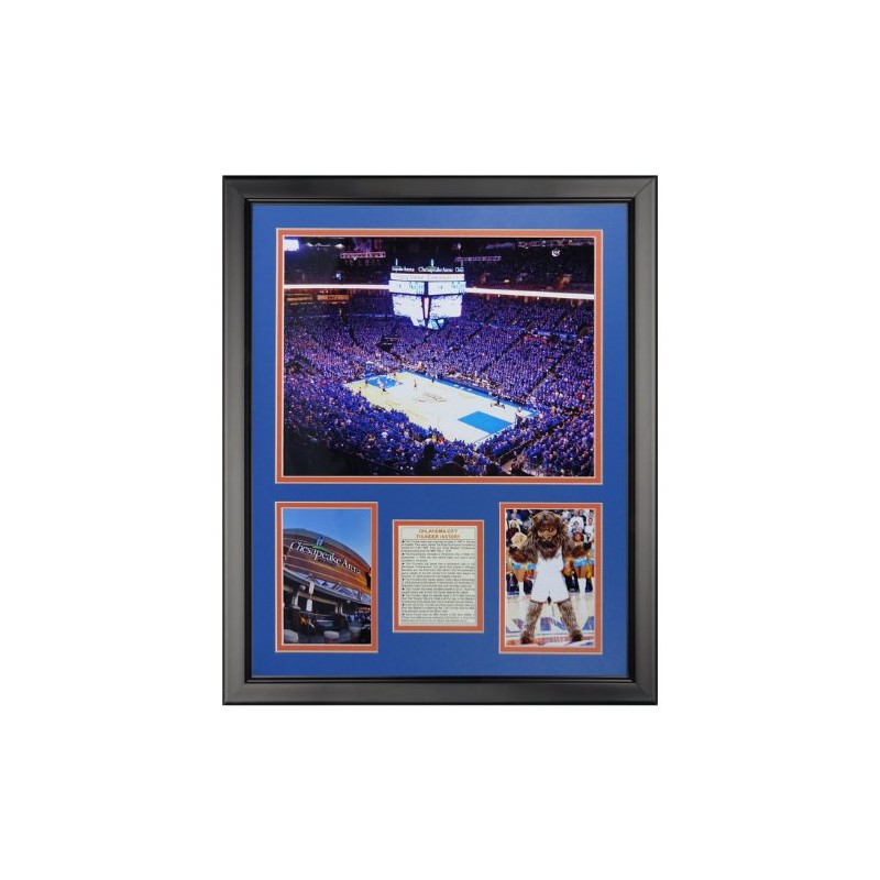 Legends Never Die Oklahoma City Thunder - Chesapeake Arena Framed
