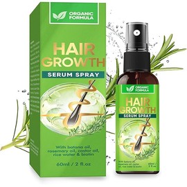 Hair Growth Oil Spray, Hair Growth Serum with Rosemary Batana Oil Biotin for Hair Growth, Hair Loss Treatments for Women Men 2 Fl Oz