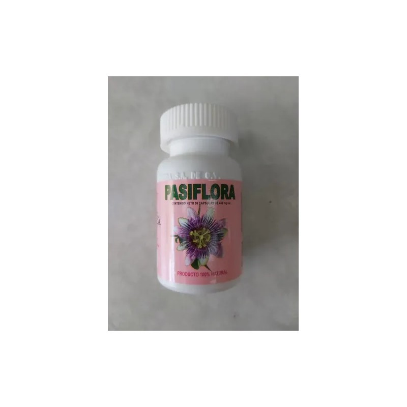 Pasiflora Suplemento Alimenticio 50 Capsulas Sabor Natural