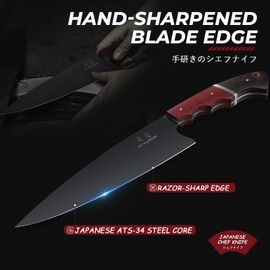 DRGSKL Kitchen Knife Set with Bag - 6 PCS Chef Knife Set - Cleaver, Boning, Fillet, Santoku, Kitchent Utility Knife, Chef Knife with Full Tang Wooden Handle, Butcher Knife Set for Men, Ideal Gift