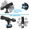 Fishing Boat Rods Holder with Large Clamp Opening Adjustable 360