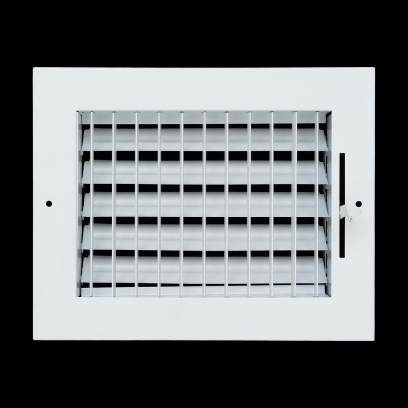 Fits 8x6 Duct Opening Steel Adjustable Air Supply Grille by