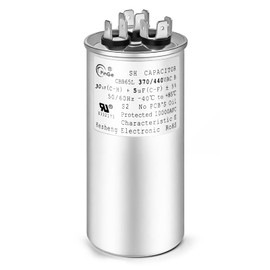 T.TAOMI 30+5 uF 30/5 MFD ±5% 370V/440VAC CBB65 Dual Run Start Round UL Listed AC Capacitor for Fan Motor Start or Heat Pump or Condenser Straight Cool(30+5uF)