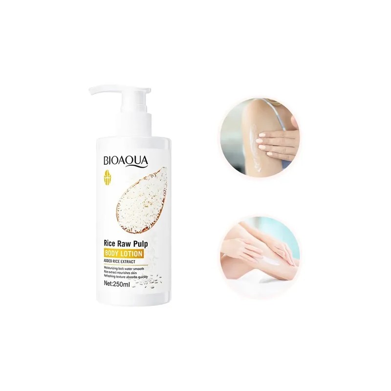 Crema Corporal Loción Extracto Arroz Bioaqua Hidrata 250ml