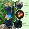 Solar Cat Garden Statue Outdoor - Kitten Butterfly Garden Decor