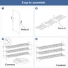KEETDY 3-Tier Long Shoe Rack for Closet Metal Shoe Organizer