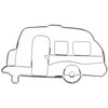 Staedter Caravan Shape Cookie Cutter, Stainless Steel Silver, 8 x