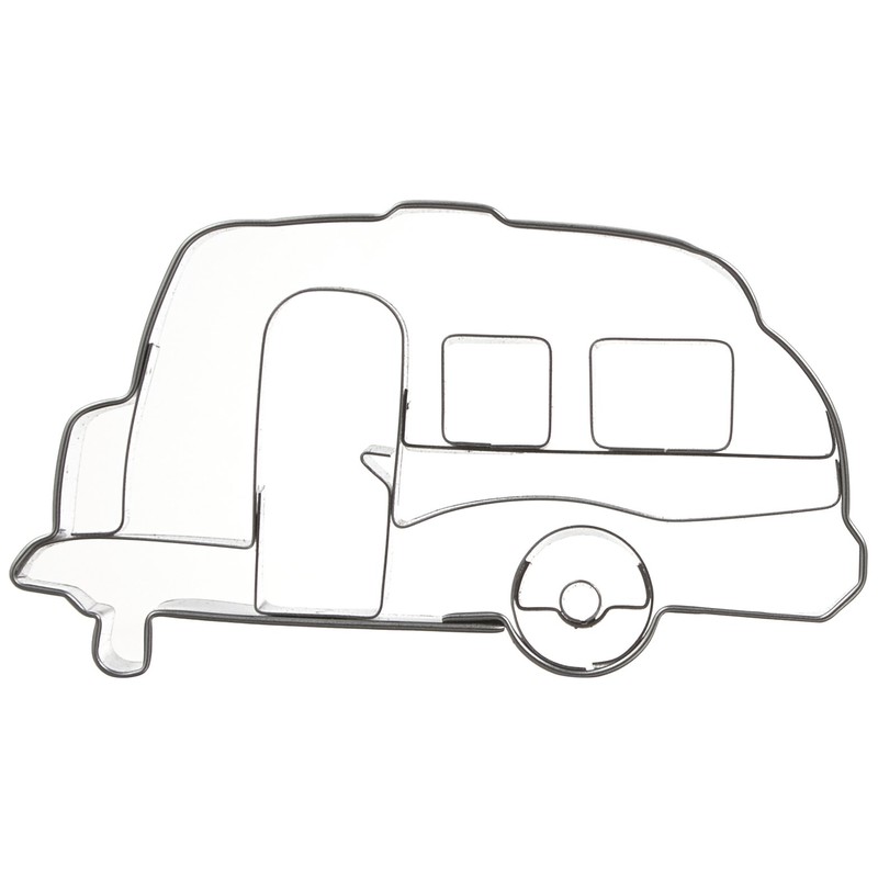 Staedter Caravan Shape Cookie Cutter, Stainless Steel Silver, 8 x