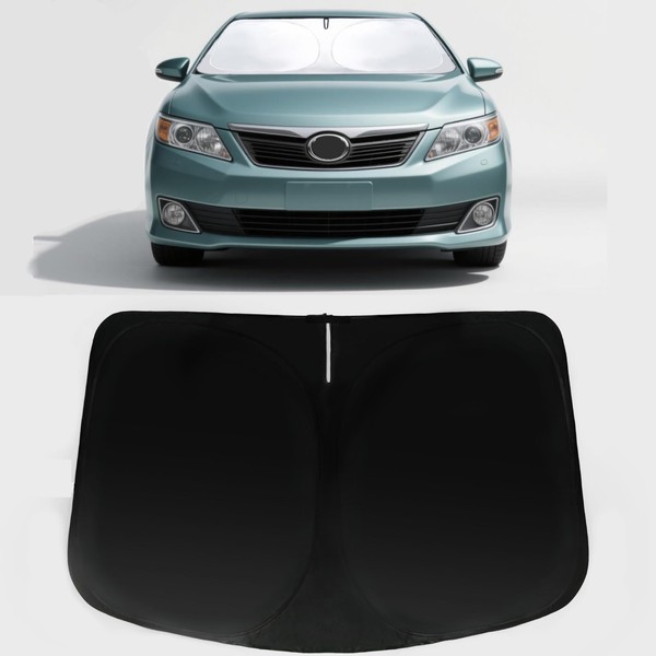 PAIMOHO Windshield Sun Shade for 2007-2011 Toyota Camry, Car Front