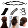 6 Pieces Plastic Magic Hair Braid Tail Styling Kit Ponytail