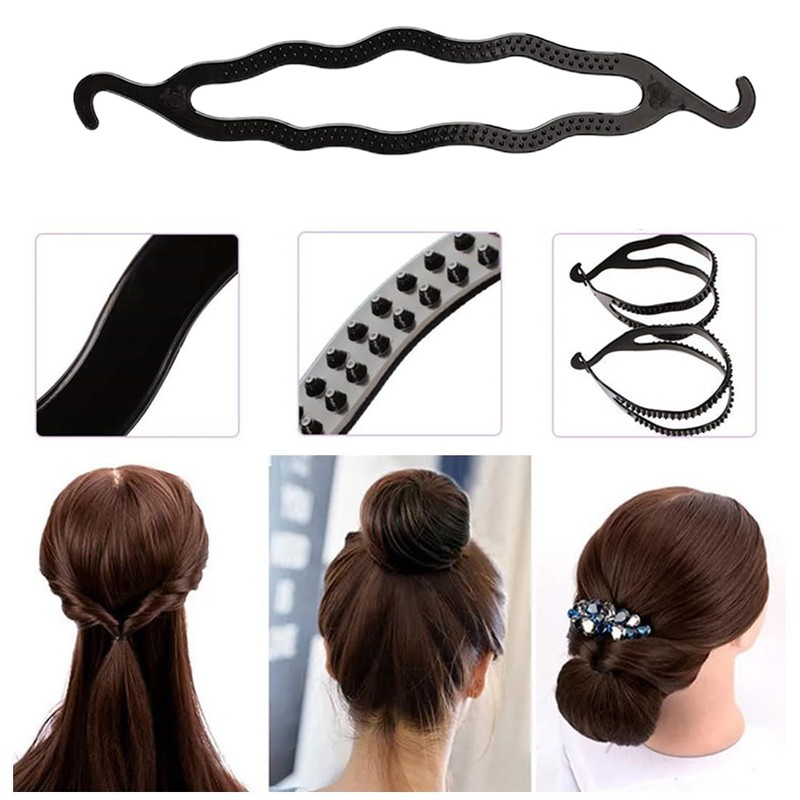 6 Pieces Plastic Magic Hair Braid Tail Styling Kit Ponytail