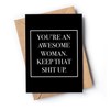 Funny and Inspirational card for her | Awesome congratulatory card