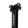 Gusset Lofty 450mm Extra Long Seatpost Black - Black, 30.9mm