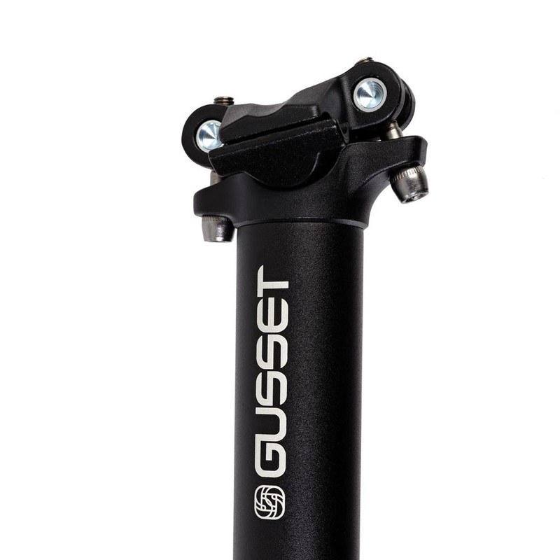 Gusset Lofty 450mm Extra Long Seatpost Black - Black, 30.9mm
