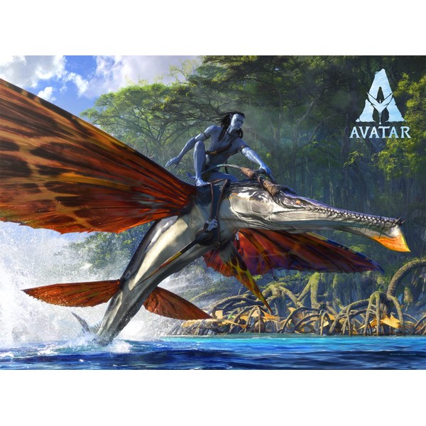 Buffalo Games - Avatar: The Way of Water - Skimwing Rider - 1000 Piece Jigsaw Puzzle for Adults Challenging Puzzle Perfect for Game Nights - 1000 Piece Finished Size is 26.75 x 19.75