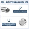 Drill Bit Holder 2.4/3/6’’, Drill Bit Extension 9 Pcs, Magnetic