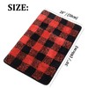 PiccoCasa Non Slip Bath Mat 50cm x 80cm, Red &