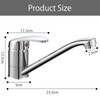 HENGBIRD Kitchen Tap Chrome Sink Taps Kitchen 360° Swivel Chrome-Plated