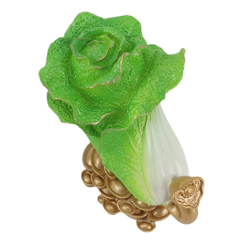 Lucky Cabbage Crafts Chinese Bai Cai Ornament Resin Feng Shui