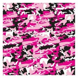 Unbranded Womens Pink ACU Digital Pink Camo Military 100% Cotton Bandana 22"x22" Bandanna