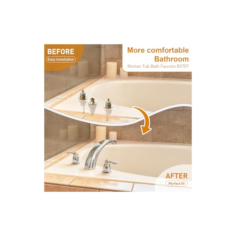 Upgrade R2707 Replacement for Faucet Roman Tub Rough-In Valve, compatible