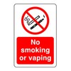 Safety First Display LTD No smoking or vaping sign -