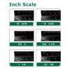 Architectural Scale Ruler 3 Pack Aluminum Triangular Ruler 12 Inch
