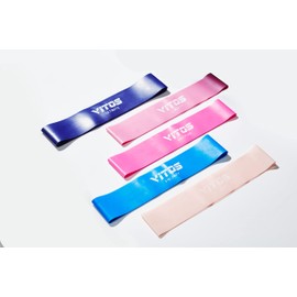 Vitos Resistance Bands Set - Exercise Bands for Working Out, Leg Exercises Elastic Stretch Bands