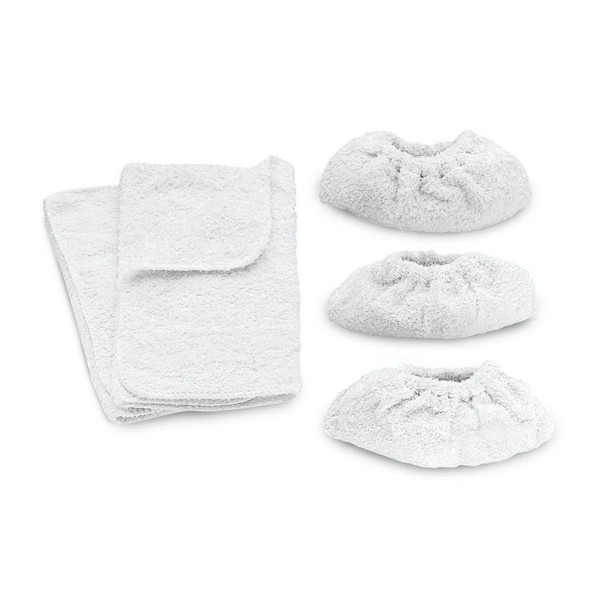 Kärcher Set of 5 Terry Cotton Cleaning Cloths For Steam Cleaners - 2 x Floor Tool and 3 x Hand Tool Cloths