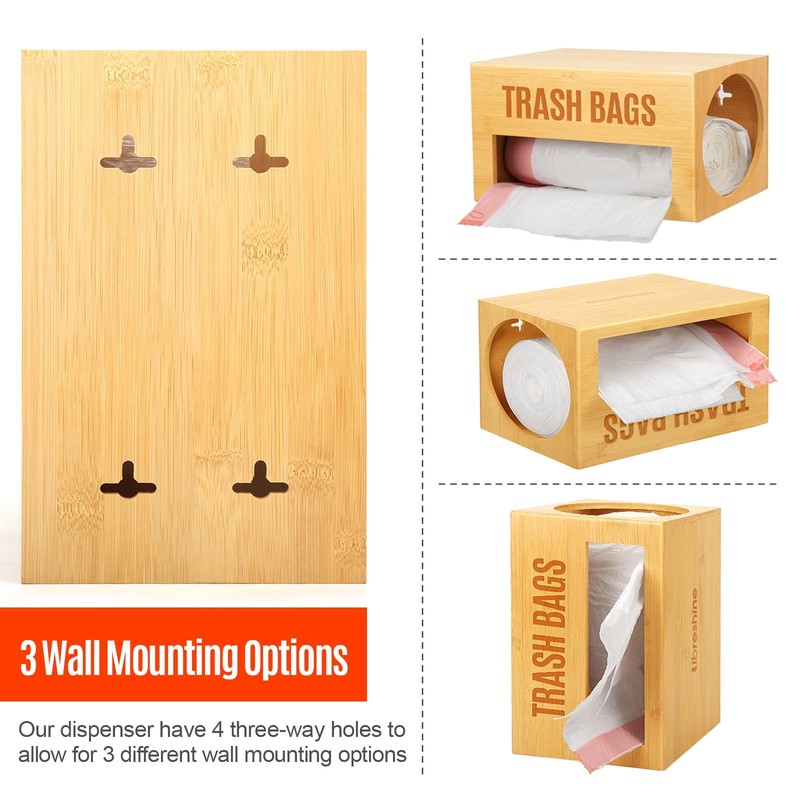 Libreshine Extra Large Trash Bag Organizer for Kitchen, Garbage Bag