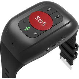 GPS Tracker for Elderly, Smart Watch for Fall Detection, Speed Dial, Medication Reminder, Voice Intercom, Body Temperature Monitoring, SOS Button, Autism