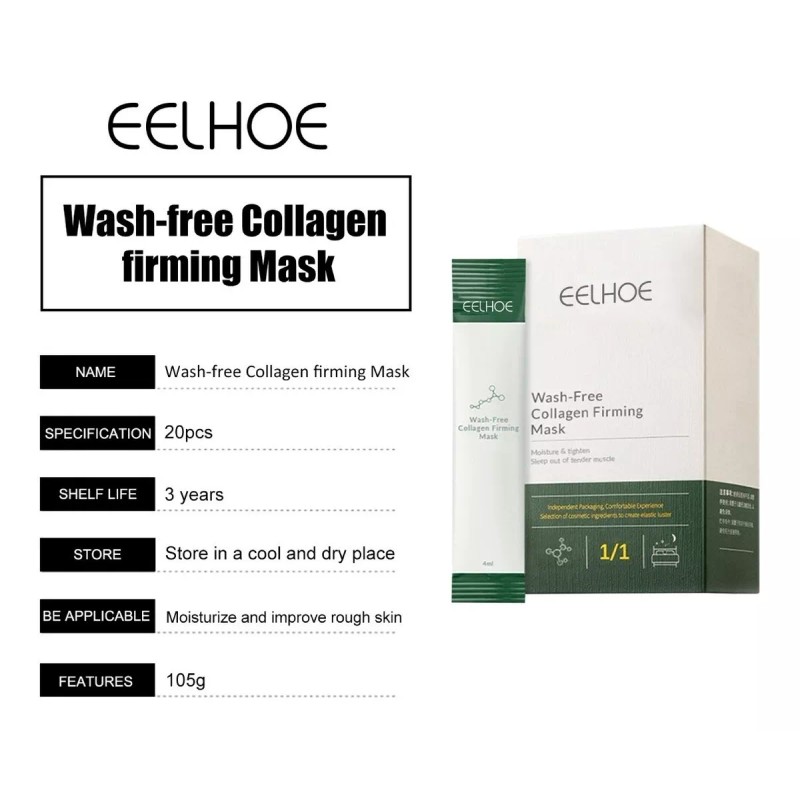 Eelhoe Mask Colageno Reafirmante Hidratante Anti Arrugas Mascarilla
