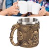 Beer Mug Stainless Steel Resin Double Layered High Temperature Resistant