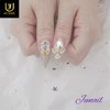 ♀Pearl Art Handmade Nail Tips♀ - Short Round / ♀진주아트