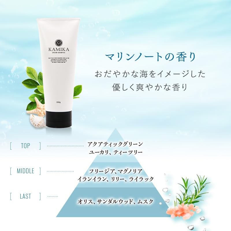 KAMIKA Kamika Cream Shampoo Original Formula [Black Hair, Glossy, All-in-One