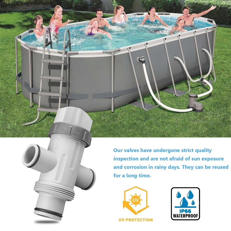 Dual Split Hose Plunger Valve with 6 Zip Ties for