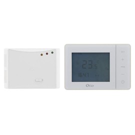 Otio Wireless Programmable Thermostat with Receiver – White
