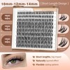 Wispy Lash Clusters Natural Fluffy Eyelash Clusters CD Curl 10-14MM