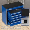 P.I.T. Portable Five-Drawer Steel Tool Box, Blue Hand Carry Tool