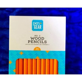 Pen+Gear 24 Count Quality No. 2, Wood Pencils Unsharpened,FA