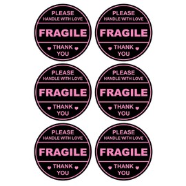 2 inch 300 PCS Black Fragile Handle with Love Labels Stickers Shipping Mailing Cartons Envelops Adhesive Labels-Poskornwel