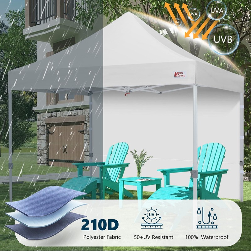 MASTERCANOPY 8x8ft Canopy SunWall Instant Canopy SideWall for Pop Up