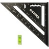 GSUMA 7 Inch Carpenter Square,Rafter Square,Aluminum Alloy Triangle Ruler,Layout Measuring