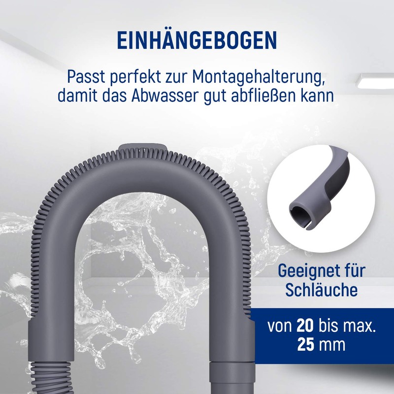 VIOKS Retaining Elbow Drain Hose 180 Degree Elbow PVC Holder